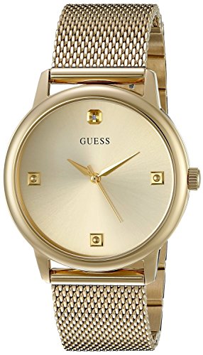 [�Q�X]GUESS �r���v Classic GoldTone Watch with Diamond Markers on a Mesh Band U0280G3 �����Y [���s�A���i]