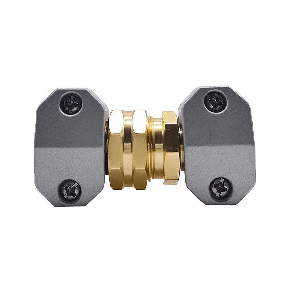 8 raccordi per riparazione di tubi da giardino, adatti per tubi da giardino da 5/8 "e 3/4", tubo dell'acqua femmina maschio di riparazione del tubo da giardino