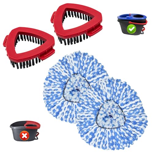 O-Cedar 2 Tank Spin Mop Replacement Heads (2 Pack)