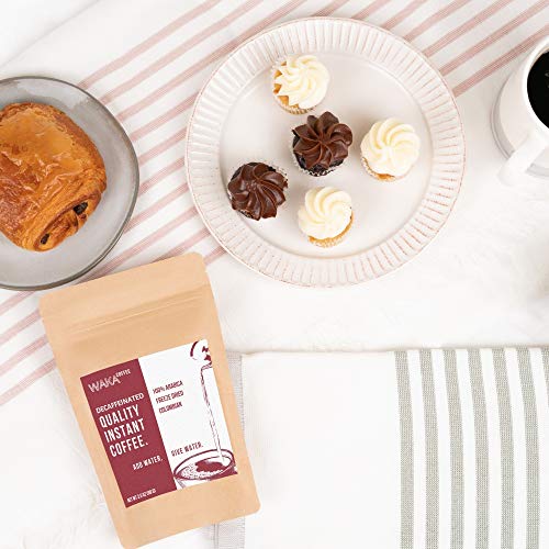 image for Waka Coffee Decaffeinated Quality Instant Coffee, Colombian, Medium Ro