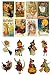 Decoupage Paper Pack (10sheets A4 / 8"x12") Halloween Witch Pumpkin FLONZ Vintage Paper