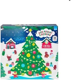 Dog Advent Calendar with Treats and Toys Christmas Countdown for Pets