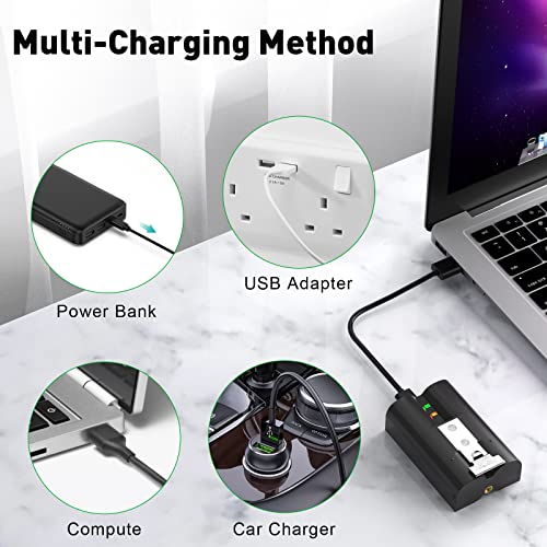 Reserveaccu met ring, 3,65 V 6040 mAh batterij voor deurbelcamera 2/3/3+/4, stick-up, spotlight-batterijen - Afbeelding 6