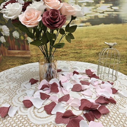 Kit faça você mesmo com flores de papel crepe, rosa (rosa macia)