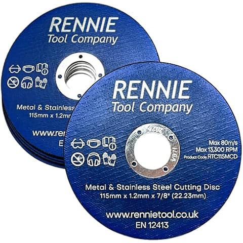 Paquete de discos de corte ultrafinos de acero inoxidable de 10-115mmx1.2mm Cover