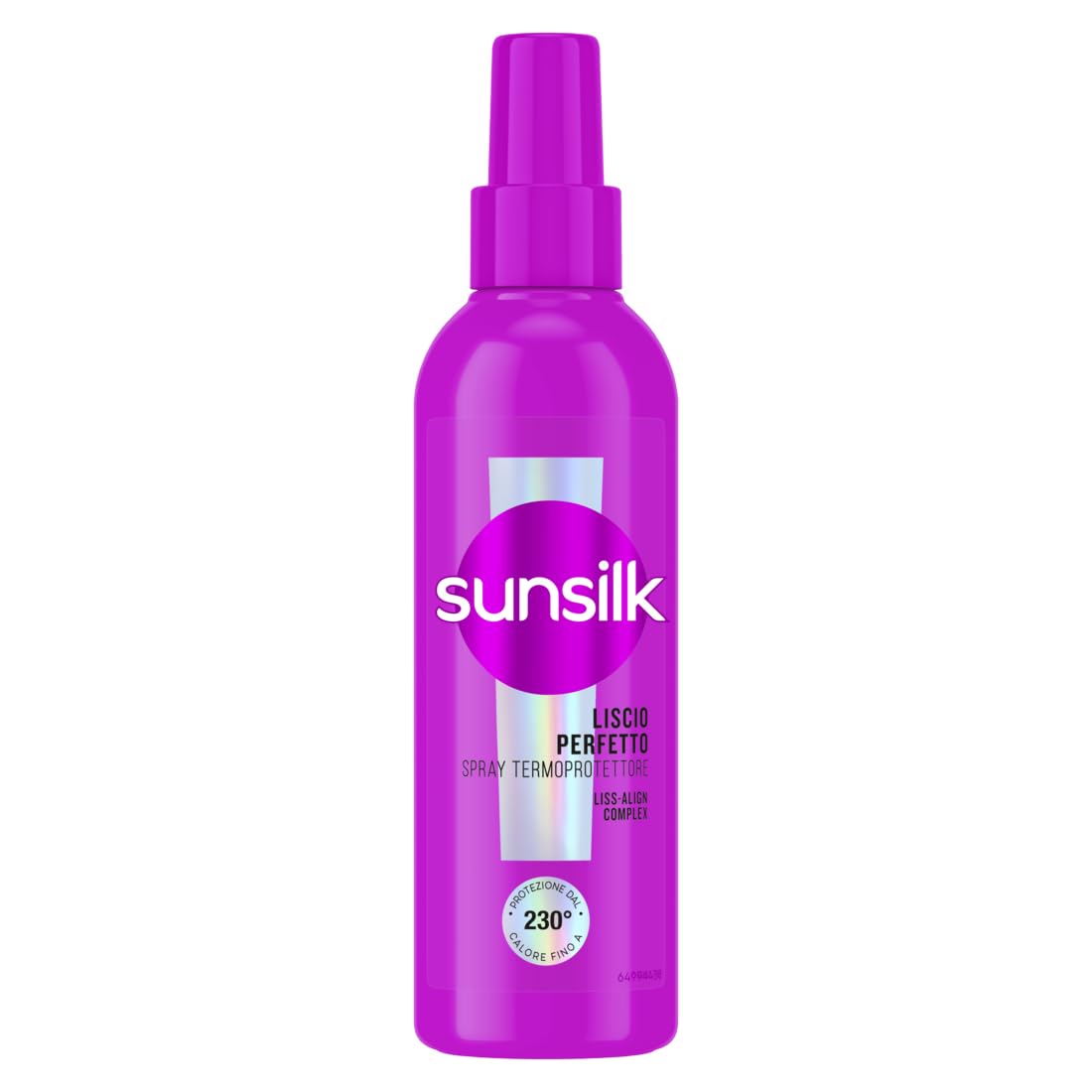 Sunsilk Spray Termoprotettore Capelli, Linea Liscio Perfetto, Senza Risciacquo, Anticrespo Capelli, Protegge dal Calore, Texture Ultra-​leggera, con Olio di Argan, Proteine della Seta e Biotina, 200ml