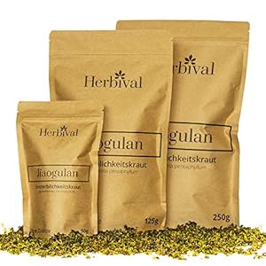 Herbival Premium Jiaogulan 250 g • verse oogst 2021 • laboratoriumgetest pesticiden vrij • onsterfelijkheidskruid…