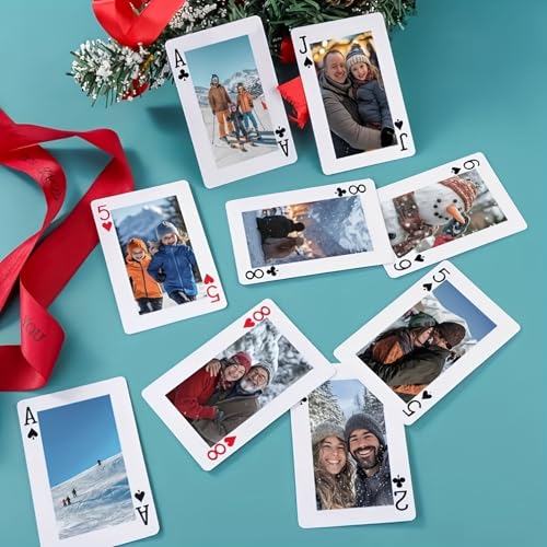 Individuelle Spielkarten – Personalisierte Spielkarten mit Foto oder Text, individuelles Kartendeck zum Beschriften, anpassbare Pokerkarten für Haustier, Jahrestag, Business-Logo – Bild 8