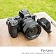JJC HB-112 Bajonett Streulichtblende Sonnenblende für Nikon NIKKOR Z DX 12-28mm f/3.5-5.6 PZ VR Objektiv, Ersetzt Nikon HB-112 Streulichtblende, Umkehrbare Streulichtblende - Reduziert Streulicht