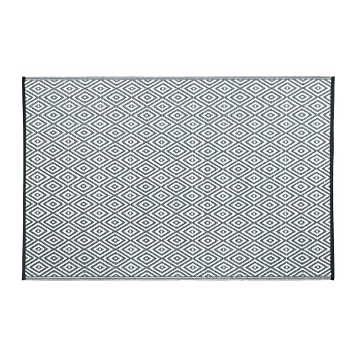 Tapis d'extérieur géométrique diamant plastique tissé haut de gamme - 2