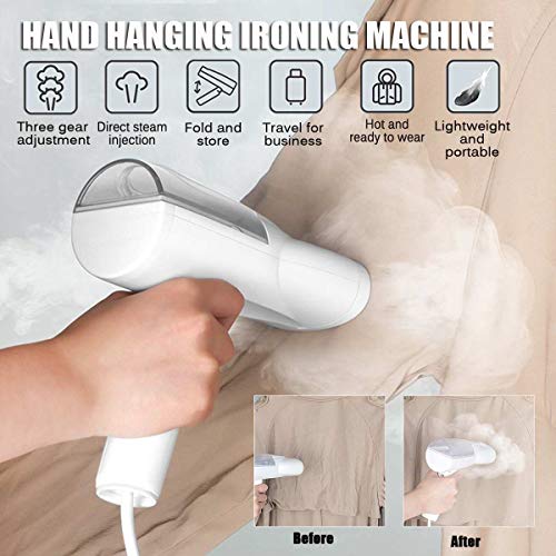 Belita Amy Foldable Garment Steamer for Clothes Portable Handheld Iron Garment Fabric Wrinkle Remover with Detachable Water Tank for Home and Travel, 20s Fast Heat-up Auto-Off Suit for Any Fabrics - Thumbnail 7