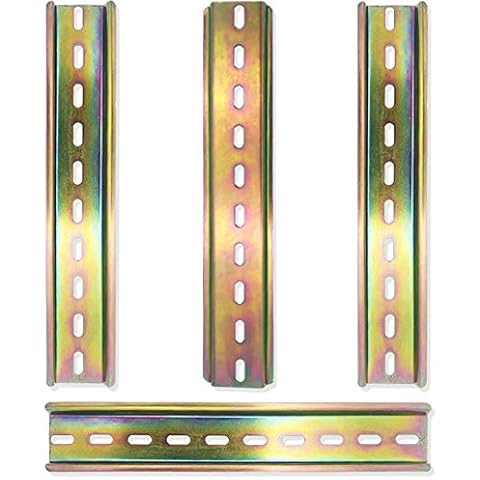 Juego de 4 rieles DIN de aluminio de 200mm Cover