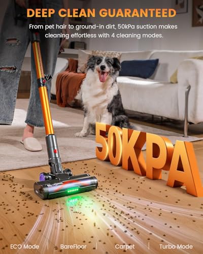 Cordless Vacuum Cleaner, 550W 50KPA 80Mins Self - image 2
