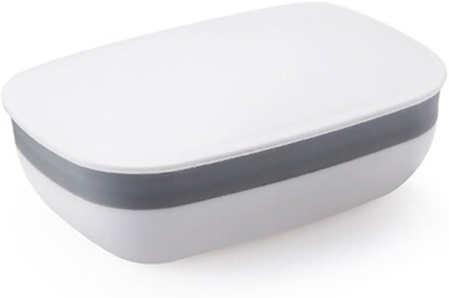 ABChousee Strong Sealing Portable Travel Soap Box Holder Dish White Set of 1