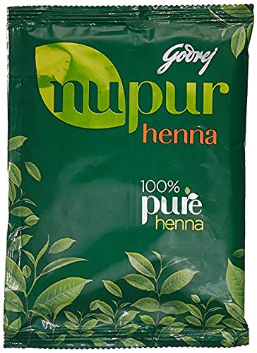 Nupur Natural Henna with Goodness of 9 Herbs for Silky & Shiny Hair 3 Pack (3 x 120 g)