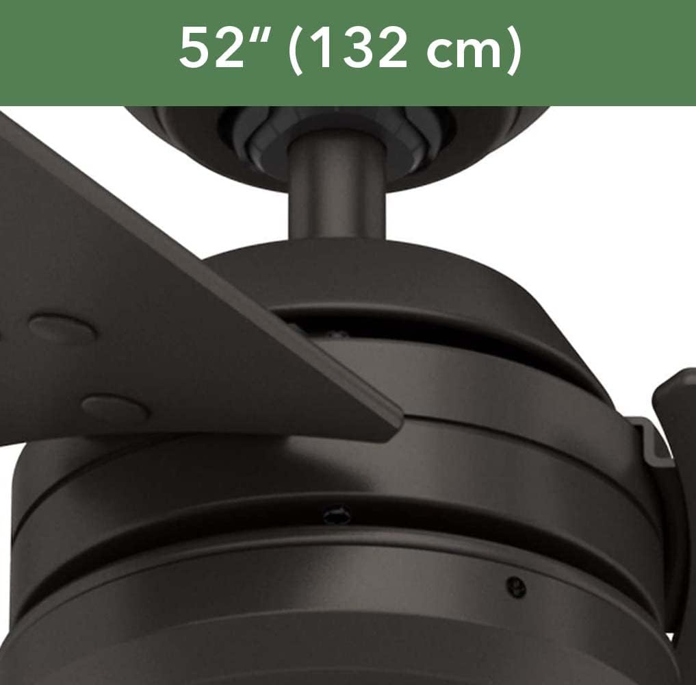 Amazon Crazy 🔥 Deals Hunter Cassius Indoor / Outdoor Ceiling Fan with Pull Chain Control, 52, Premier Bronze