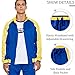 DUOFIER Men Athletic Tracksuit Full Zip Warm Jogging Sweat Suits, Blue-2XL XX-Large
