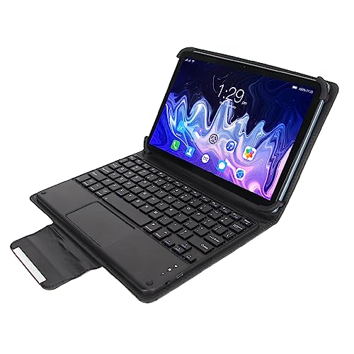 PUSOKEI 10,1 Zoll Tablet für12.0, Octa Core, 8 GB RAM, 256 GB ROM, 5G WiFi, 1960 X 1080 Auflösung, Zwei Lautsprecher, 2 in 1 Convertible, BT Tastatur (EU-Stecker)