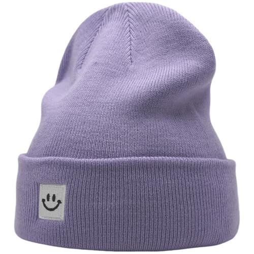 Image of 55cube Unisex Winter Beanie Hats Warm Thick Knit Cuffed Skullcaps
