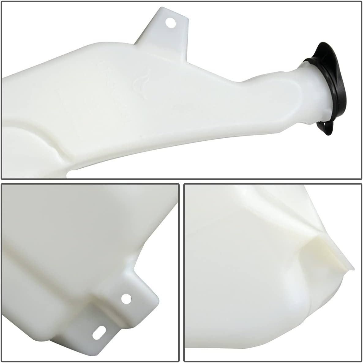 Auto Dynasty GM1288162 Factory Style Car Windshield Washer Reservoir Tank - Reservoir Cap | Washer Fluid Pump| Fluid Level Sensor - Compatible with Chevy Silverado Sierra 2500 3500 11-14, White