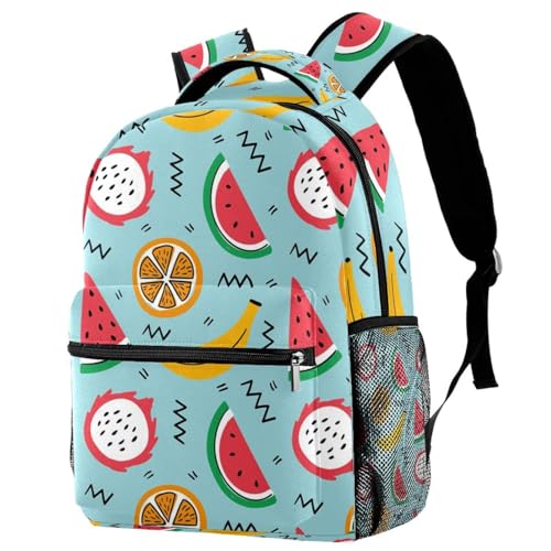 Sac de voyage décontracté pour femmes et filles motif pastèque orange