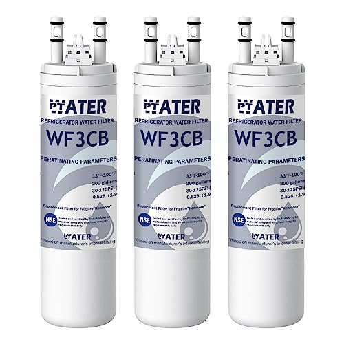 WA07-WF3CB Water Filter Compatible with PureSource-3 WF3CB French Door Suitable for Pure Source, 3PCS, White WA07-WF3CB Water Filter Compatible with PureSource-3 WF3CB French Door Suitable for Pure Source, 3PCS, White