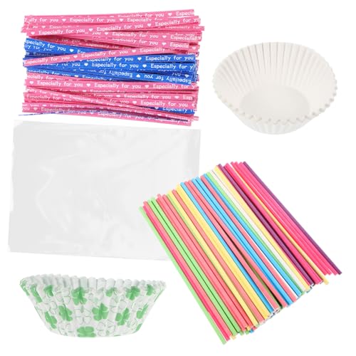 CIYODO Candy Sticks Bag for Boys and Girls Lollipop Wrapping Set Party Favor Bags Birthday Party Supplies Lollipop Packing