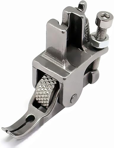Miniatura 6 de Prensatelas de rueda de acero ajustable P363 Roller Zipper Presser Foot para máquina de coser Juki Brother Single Needle Lockstitch Máquina Pie