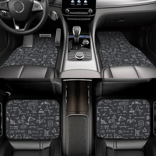 Alfombrillas de coche para profesores de matemáticas, juego de 4 piezas en neopreno 6