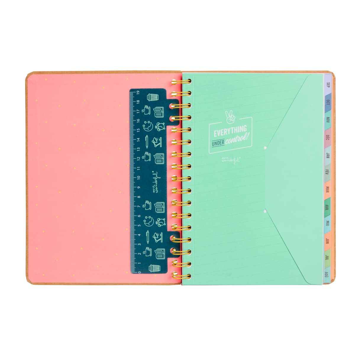 Mr.Wonderful Wonder 2023-2024 Week to View Diary - Everything I'll Do, Multi-Coloured - Multi-Coloured - Image 2