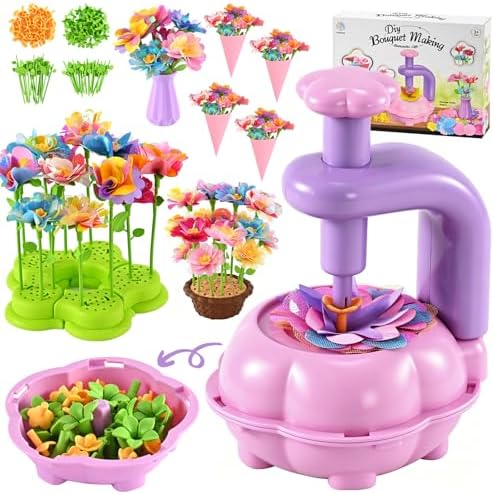 BlueSwan Bastelset Kinder, Spiele Geschenk Mädchen 4 5 6 7 8 9 10 + Jahre | Blumenpresse, Mitgebsel Kindergeburtstag Gastgeschenke, Blumen Basteln, Diy Montessori Anti Stress Spiel