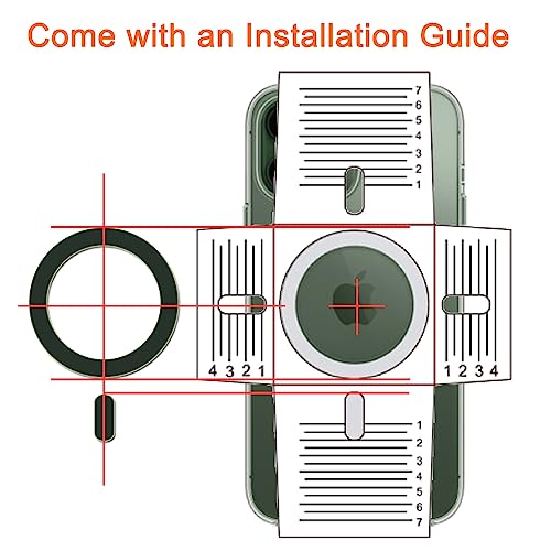 Image of COJOC 3PCS for Magsafe Ring Sticker,Universal Magnetic Conversion Adapter Compatible with Wireless Charging Accessories for iPhone 17 /Air /16 /15 /14 Series, Galaxy Series and Phone Case,Green