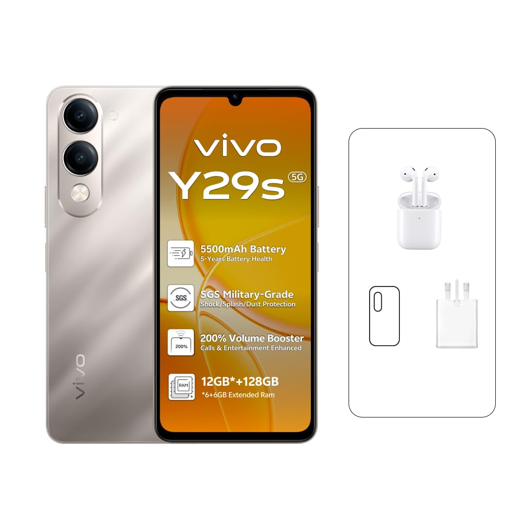vivo Y29s 5G 本体 Gold vivo Y29s Titanium Gold - 6GB RAM | 128GB Storage | 6.74