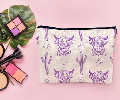 Image of Cow Makeup Bag - Cowgirl Stuff, Western Gifts