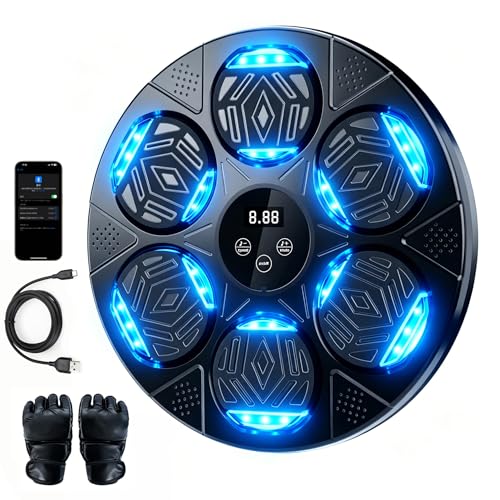 LOLBOX Music Boxing Machine, Boxing Wall Mount Machine for Kids Adult, Bluetooth Smart Boxing...