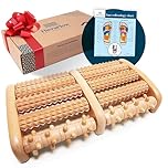 TheraFlow Foot Roller for Plantar Fasciitis Relief and Neuropathy Pain Relief for Feet - Wooden Foot Massager Roller Acupressure Tool with Reflexology Chart - Mom Gifts for Women and Men