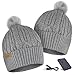 ActionHeat 5V Battery Heated Hat Cable Knit – Rechargeable Winter Cap - Up to 150°F Heating - 5 Hours Grey
