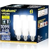 Amazon | OKALUMI LED電球 人感センサー付 E17口金 6W 60形相当 小型