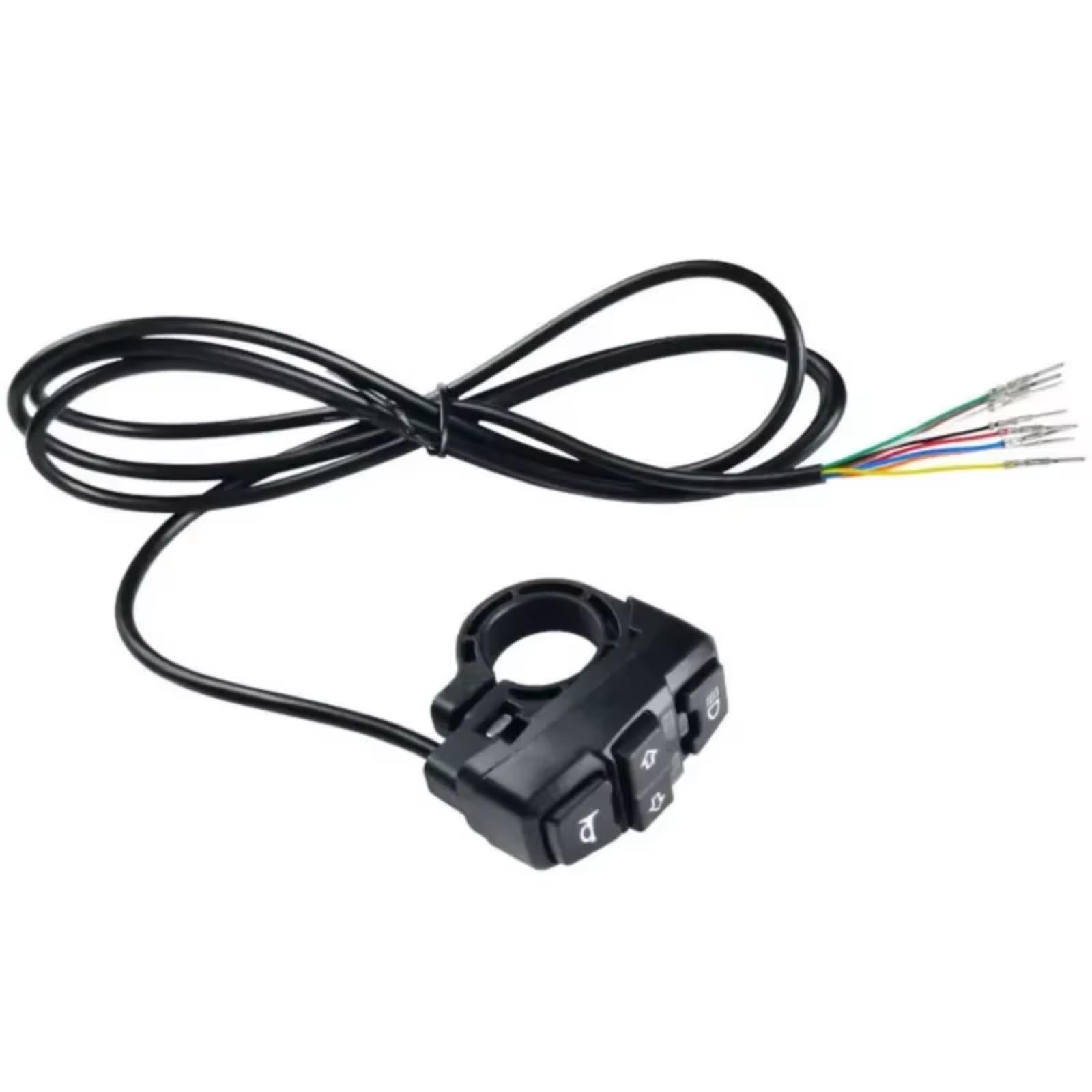 Interruttore Manubrio Da Moto Per Interruttore ON/OFF Universale Per Bici Elettrica Da 36 V. 3 In 1 Faro Indicatore Di Direzione Avvisatore Acustico Manubrio Kill Interruttore