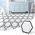Art3d 10-Pack Hexagon Peel and Stick Flooring Tile Marble Look, Self Adhesive Waterproof Vinyl Floor Tile for Living Room, Kitchen, Bathroom, Bedroom, 11.8" x 10.2" White Marble