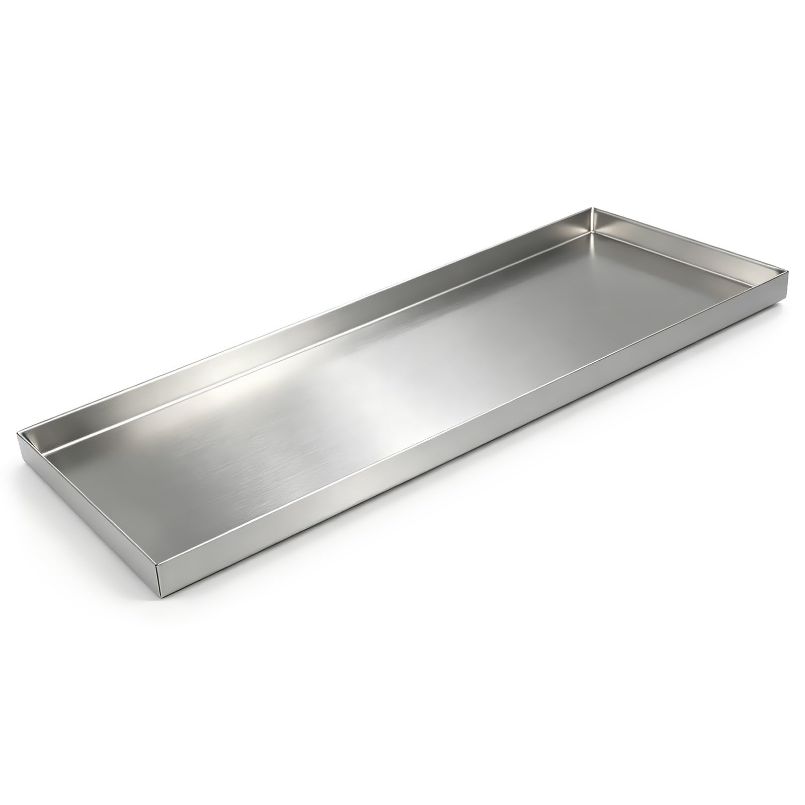 Raccogli Condensa Condizionatore Portatile in Acciaio Inox 304 | A Tenuta Stagna, Vaschetta Condensa Condizionatore Universale, per Sotto Frigoriferi Acquari Vasi di Fiori(14x24x1.2in)