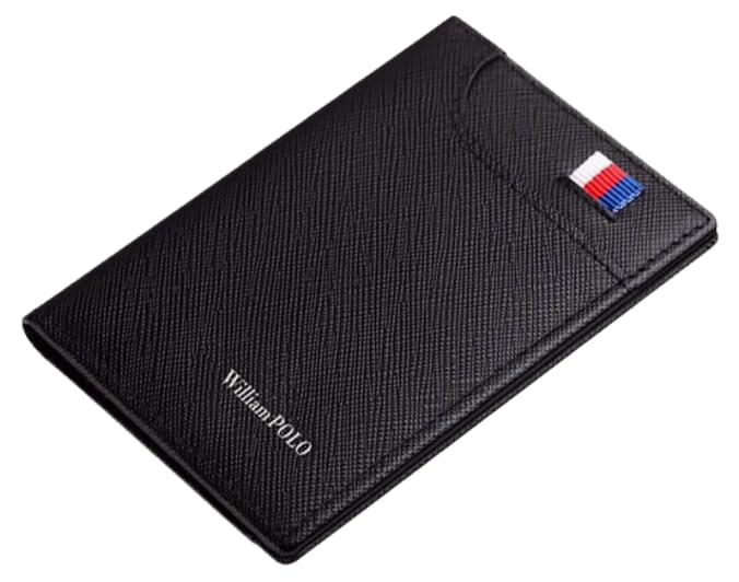 Carteira William Polo Edição Especial modelo Clean com Porta Cartão + Sacola