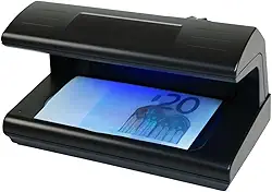 Detector de Notas Falsas & Documentos | Luz Ultravioleta 4W, Bivolt Automático, Portátil e À Prova de Fraude