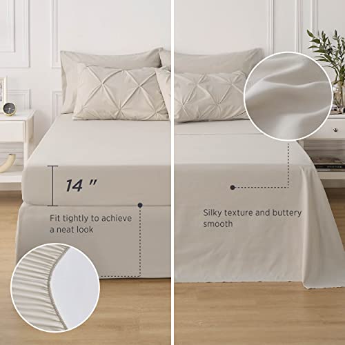 Bedsure Full Size Comforter Sets - Bedding Sets Full 7 Pieces, Bed In A Bag Beige Bed Sets With Comforters, Sheets, Pillowcases & Shams,Adult & Kids Bedding #TOP4