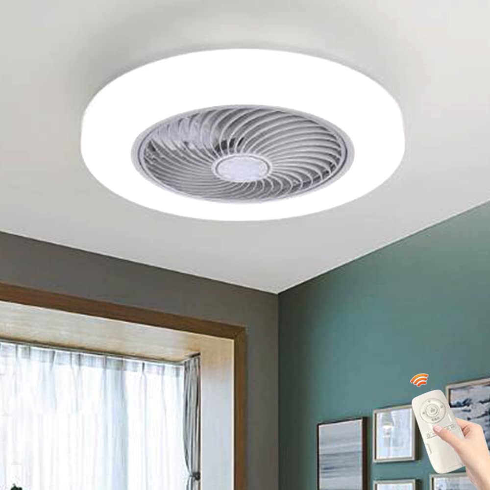 Deckenventilator Mit LED-Beleuchtung – 52 Cm, Dimmbar, 3 Farbtemperaturen, Leise, Für Wohnzimmer & Schlafzimmer