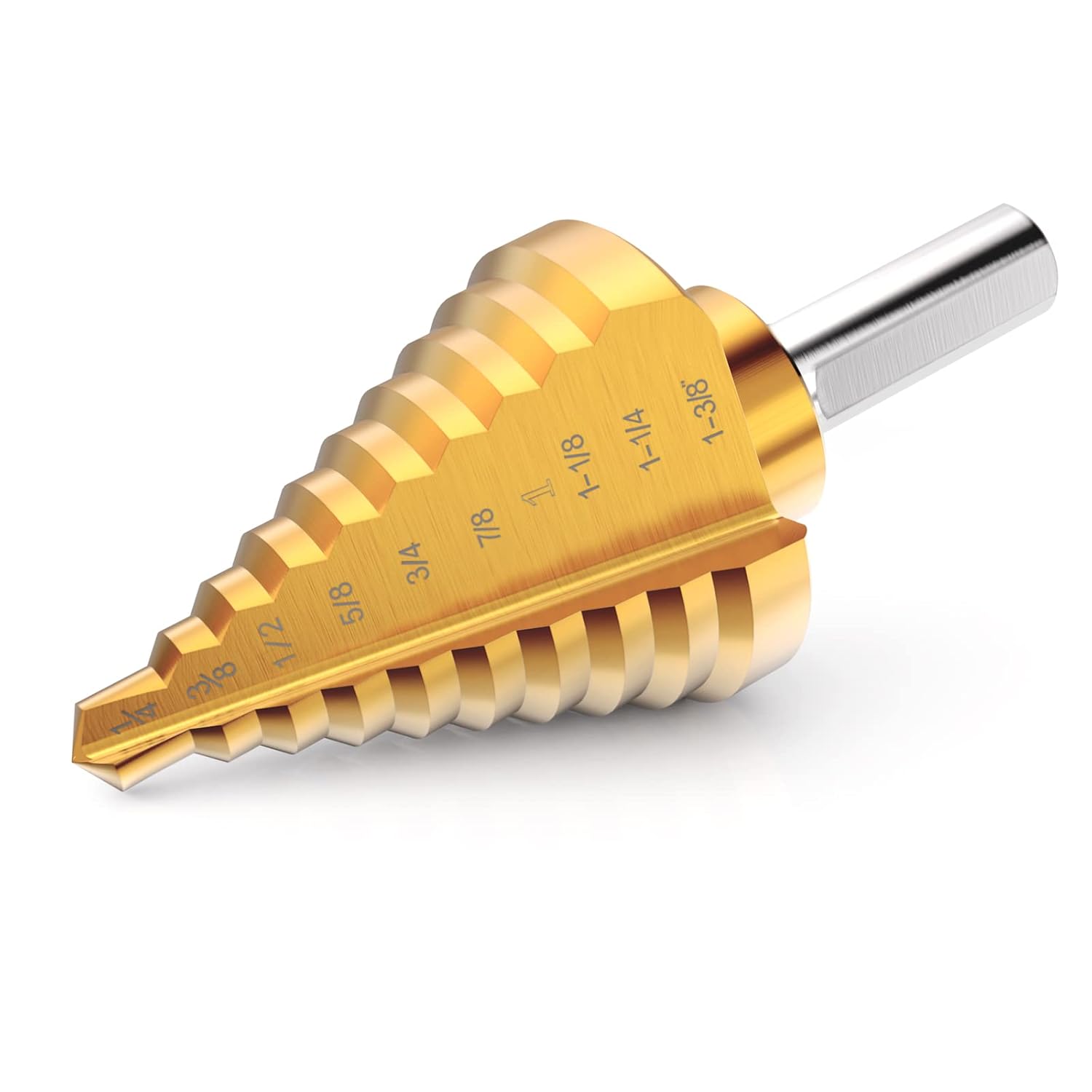 SILATU Step Drill Bit Step Drill Bits for Metal, High Speed Steel