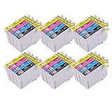  Perfectprint cartuccia di ricambio per Epson Stylus S22 sx-125 130 420 W 425 W 445 W 230 235 W 445 W 435 W 430 W T1285 (nero/ciano/magenta/giallo, 12-pack)