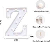 Vista 415 de Foaky LED Letter Lights Sign Marquee Light Up Letters Sign for Night Light Wedding/Birthday Party Battery Powered Christmas Lamp Home Bar