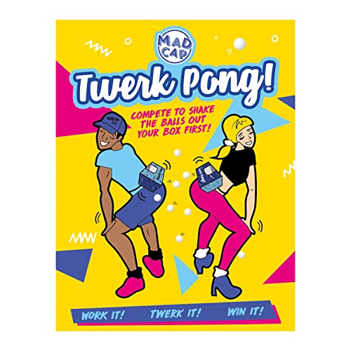 Fizz Creations Twerk Pong The Hilarious Party Game to Get Your Booty Shaking! Family Games. Compete With Friends. Funny Novelty Games. Great Hen Party. Team Building Group.
