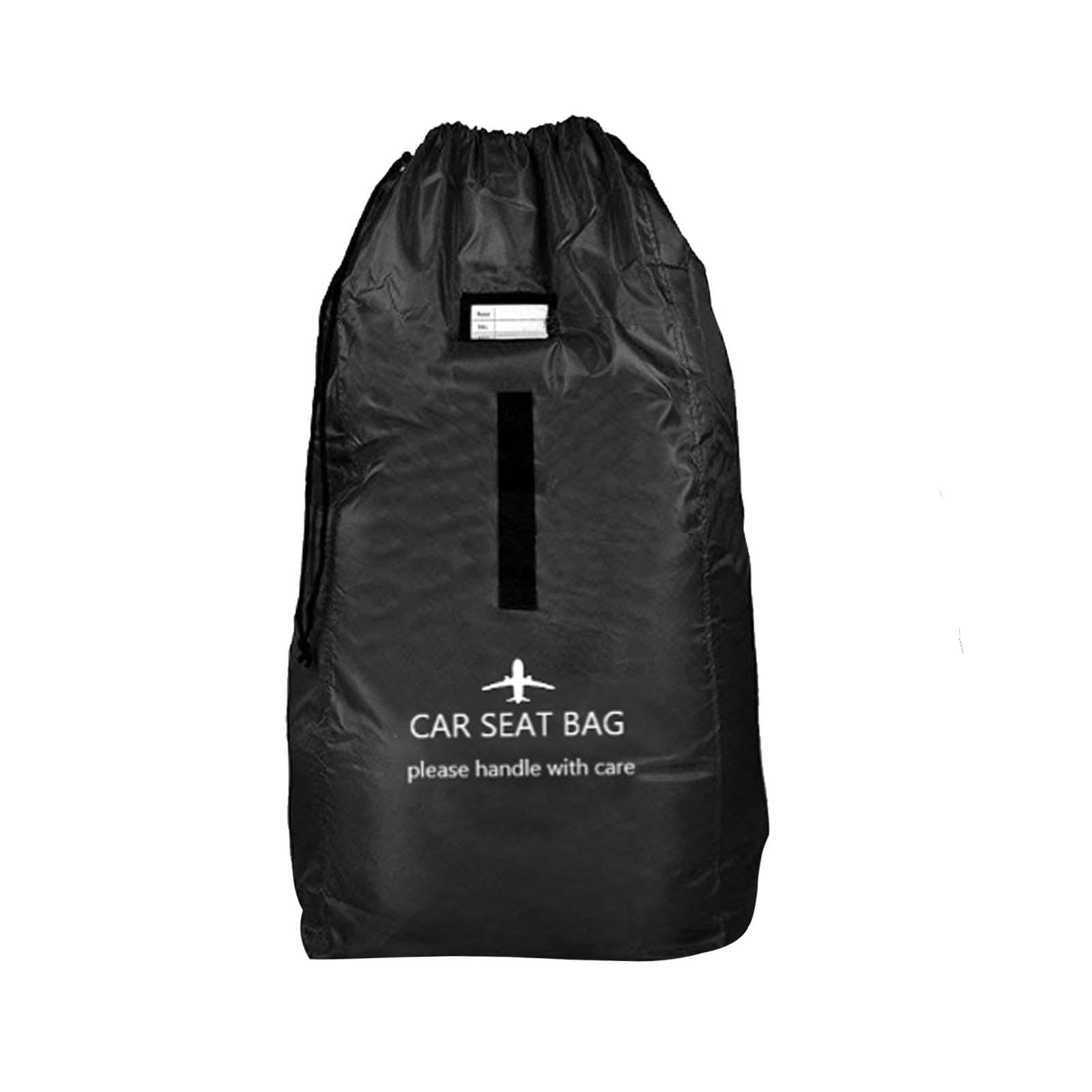 Sac de Siège Bébé Housse Protection Siège Auto Sac Porte-Poussette Tissu Oxford 300D Résistant Adapté Au Transport Aérien Déplacements Longs Ut, Noir